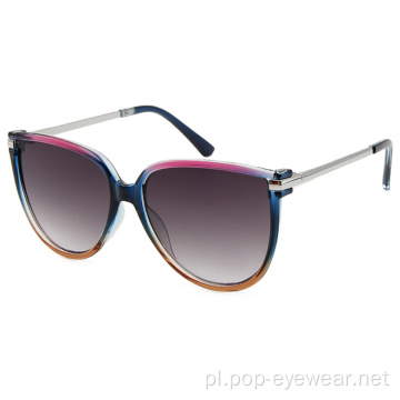 New Fashion Designer Women Metalowe okulary przeciwsłoneczne z UV400